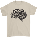 Common Sense Funny Sarcasm Brain Slogan Mens T-Shirt Cotton Gildan Sand