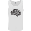 Common Sense Funny Sarcasm Brain Slogan Mens Vest Tank Top White