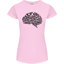 Common Sense Funny Sarcasm Brain Slogan Womens Petite Cut T-Shirt Light Pink