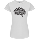 Common Sense Funny Sarcasm Brain Slogan Womens Petite Cut T-Shirt White