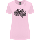 Common Sense Funny Sarcasm Brain Slogan Womens Wider Cut T-Shirt Light Pink