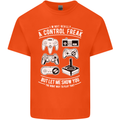 Control Freak Funny Gaming Gamer Mens Cotton T-Shirt Tee Top Orange