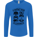 Control Freak Funny Gaming Gamer Mens Long Sleeve T-Shirt Royal Blue