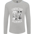 Control Freak Funny Gaming Gamer Mens Long Sleeve T-Shirt Sports Grey