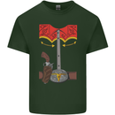 Cowboy Fancy Dress Costume Outfit Stag Do Mens Cotton T-Shirt Tee Top Forest Green
