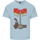 Cowboy Fancy Dress Costume Outfit Stag Do Mens Cotton T-Shirt Tee Top Light Blue