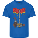 Cowboy Fancy Dress Costume Outfit Stag Do Mens Cotton T-Shirt Tee Top Royal Blue