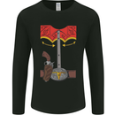Cowboy Fancy Dress Costume Outfit Stag Do Mens Long Sleeve T-Shirt Black