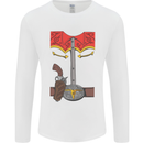 Cowboy Fancy Dress Costume Outfit Stag Do Mens Long Sleeve T-Shirt White