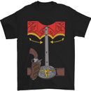 Cowboy Fancy Dress Costume Outfit Stag Do Mens T-Shirt Cotton Gildan Black