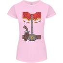 Cowboy Fancy Dress Costume Outfit Stag Do Womens Petite Cut T-Shirt Light Pink