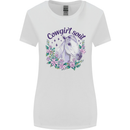 Cowgirl Soul Equestrian Horse Womens Wider Cut T-Shirt White