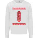 Crayon Fancy Dress Outfit Costume Funny Kids Sweatshirt Jumper White
