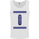 Crayon Fancy Dress Outfit Costume Funny Mens Vest Tank Top White
