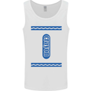 Crayon Fancy Dress Outfit Costume Funny Mens Vest Tank Top White