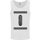 Crayon Fancy Dress Outfit Costume Funny Mens Vest Tank Top White