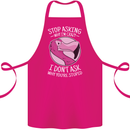 Crazy Stupid Funny Sarcastic Slogan Sarcasm Cotton Apron 100% Organic Pink