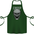 Creep Human Skull Gothic Rock Music Metal Cotton Apron 100% Organic Forest Green