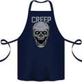 Creep Human Skull Gothic Rock Music Metal Cotton Apron 100% Organic Navy Blue
