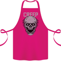 Creep Human Skull Gothic Rock Music Metal Cotton Apron 100% Organic Pink