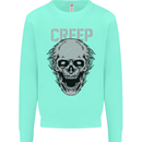 Creep Human Skull Gothic Rock Music Metal Kids Sweatshirt Jumper Peppermint