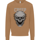 Creep Human Skull Gothic Rock Music Metal Mens Sweatshirt Jumper Caramel Latte