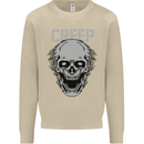 Creep Human Skull Gothic Rock Music Metal Mens Sweatshirt Jumper Sand