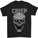 Creep Human Skull Gothic Rock Music Metal Mens T-Shirt Cotton Gildan Black