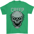 Creep Human Skull Gothic Rock Music Metal Mens T-Shirt Cotton Gildan Irish Green