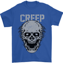 Creep Human Skull Gothic Rock Music Metal Mens T-Shirt Cotton Gildan Royal Blue