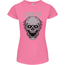 Creep Human Skull Gothic Rock Music Metal Womens Petite Cut T-Shirt Azalea