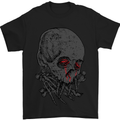 Crying Blood Skull Mens T-Shirt Cotton Gildan Black