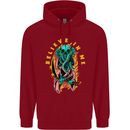 Cthulhu Believe in Me Octopus Kraken Skull Childrens Kids Hoodie Red
