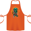 Cthulhu Believe in Me Octopus Kraken Skull Cotton Apron 100% Organic Orange