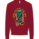 Cthulhu Believe in Me Octopus Kraken Skull Kids Sweatshirt Jumper Red