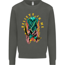 Cthulhu Believe in Me Octopus Kraken Skull Kids Sweatshirt Jumper Storm Grey