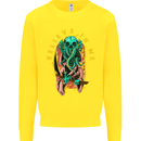 Cthulhu Believe in Me Octopus Kraken Skull Kids Sweatshirt Jumper Yellow