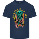 Cthulhu Believe in Me Octopus Kraken Skull Kids T-Shirt Childrens Navy Blue