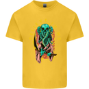 Cthulhu Believe in Me Octopus Kraken Skull Kids T-Shirt Childrens Yellow