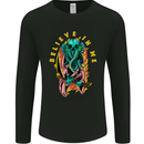 Cthulhu Believe in Me Octopus Kraken Skull Mens Long Sleeve T-Shirt Black