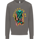 Cthulhu Believe in Me Octopus Kraken Skull Mens Sweatshirt Jumper Charcoal