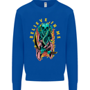 Cthulhu Believe in Me Octopus Kraken Skull Mens Sweatshirt Jumper Royal Blue