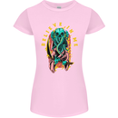 Cthulhu Believe in Me Octopus Kraken Skull Womens Petite Cut T-Shirt Light Pink