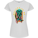 Cthulhu Believe in Me Octopus Kraken Skull Womens Petite Cut T-Shirt White
