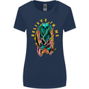 Cthulhu Believe in Me Octopus Kraken Skull Womens Wider Cut T-Shirt Navy Blue