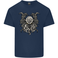 Cthulhu Entity Kraken Mens Cotton T-Shirt Tee Top Navy Blue