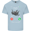 Cthulhu Is Calling Funny Kraken Mens Cotton T-Shirt Tee Top Light Blue
