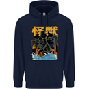 Cthulhu Japanese Anime Kraken Mens 80% Cotton Hoodie Navy Blue