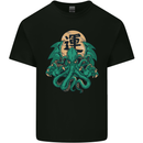 Cthulhu Monster Kraken Mens Cotton T-Shirt Tee Top Black