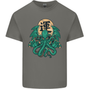 Cthulhu Monster Kraken Mens Cotton T-Shirt Tee Top Charcoal